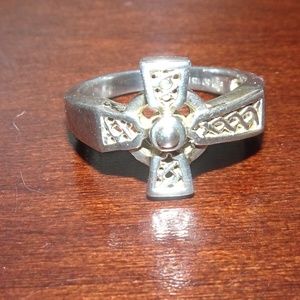 Celtic Cross Irish S.D. SS 925 Ring Size 6